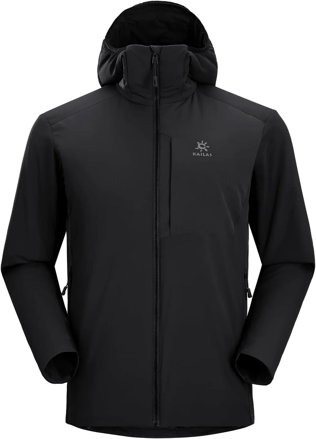 KAILAS Men's Puffer Winter Down Jacket Hooded Packable Lightweight Coat Windproof Jacket Hiking Ski Travel Primaloft Cotton