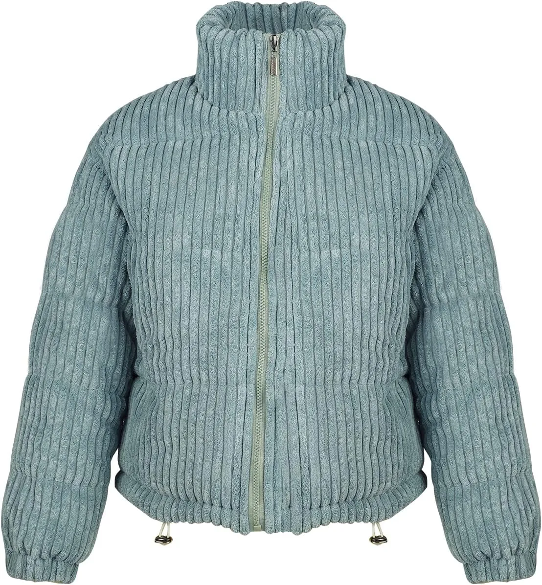 Kissonic Women's Winter Puffer Down Corduroy Jacket Lightweight Padded Jacket