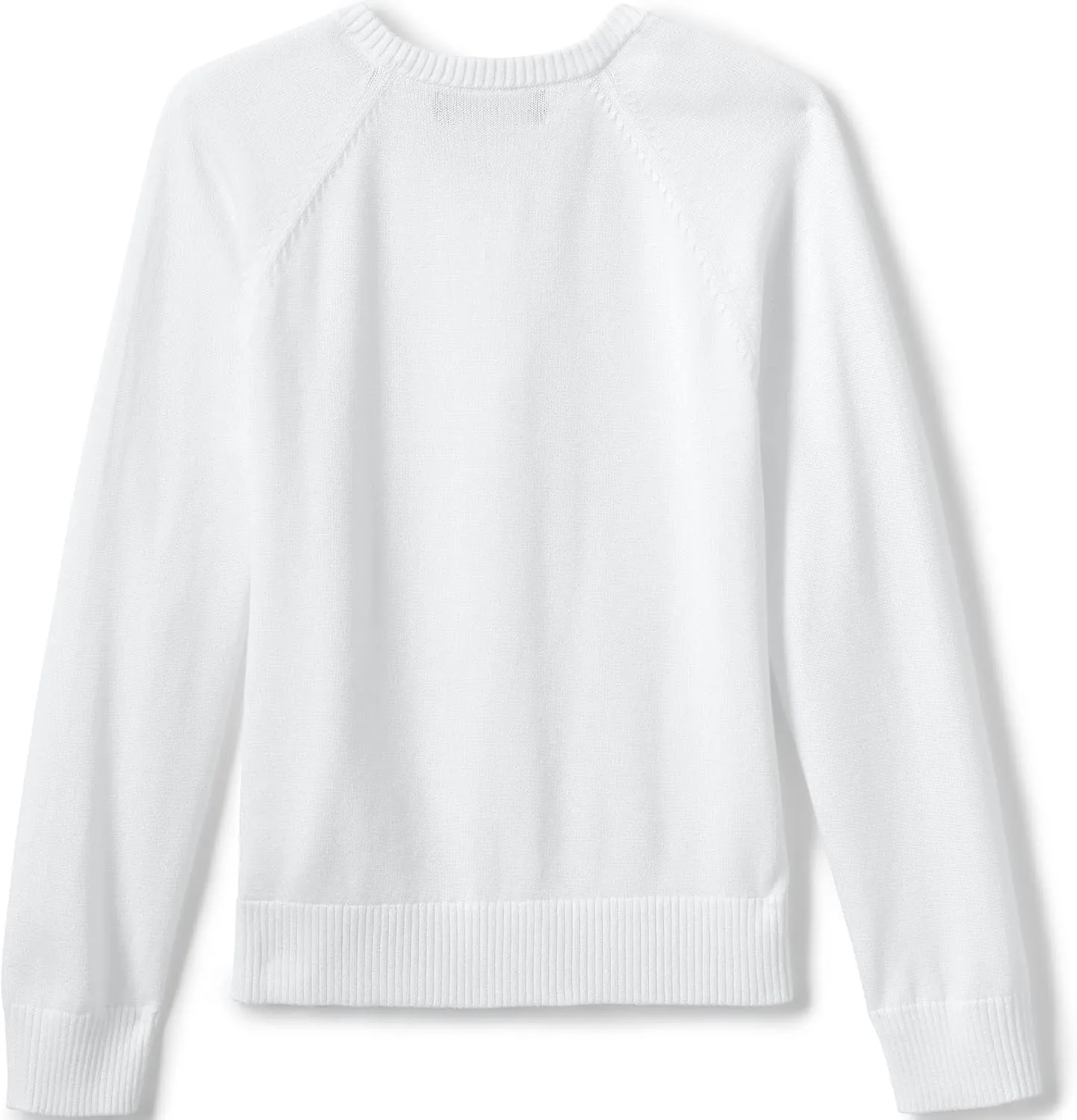 Lands' End School Uniform Girls Cotton Modal Cardigan Sweater