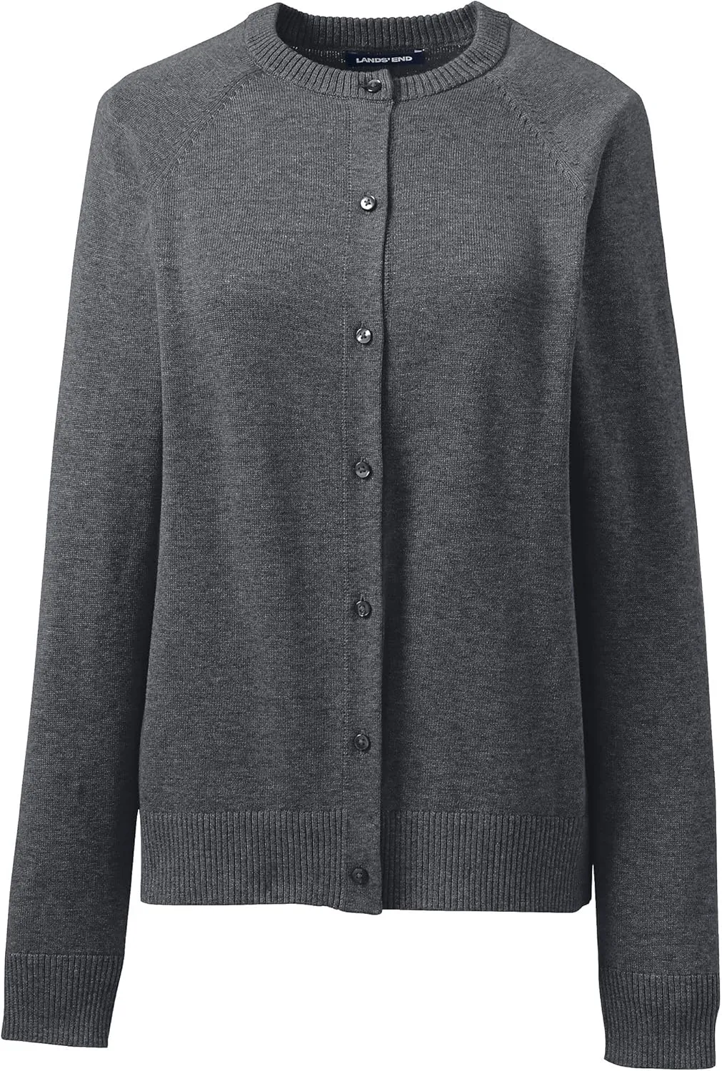 Lands' End School Uniform Young Women's Cotton Modal Cardigan Sweater