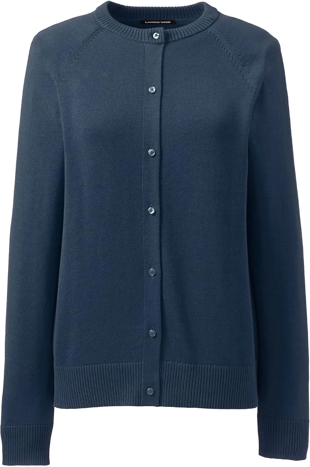 Lands' End School Uniform Young Women's Cotton Modal Cardigan Sweater
