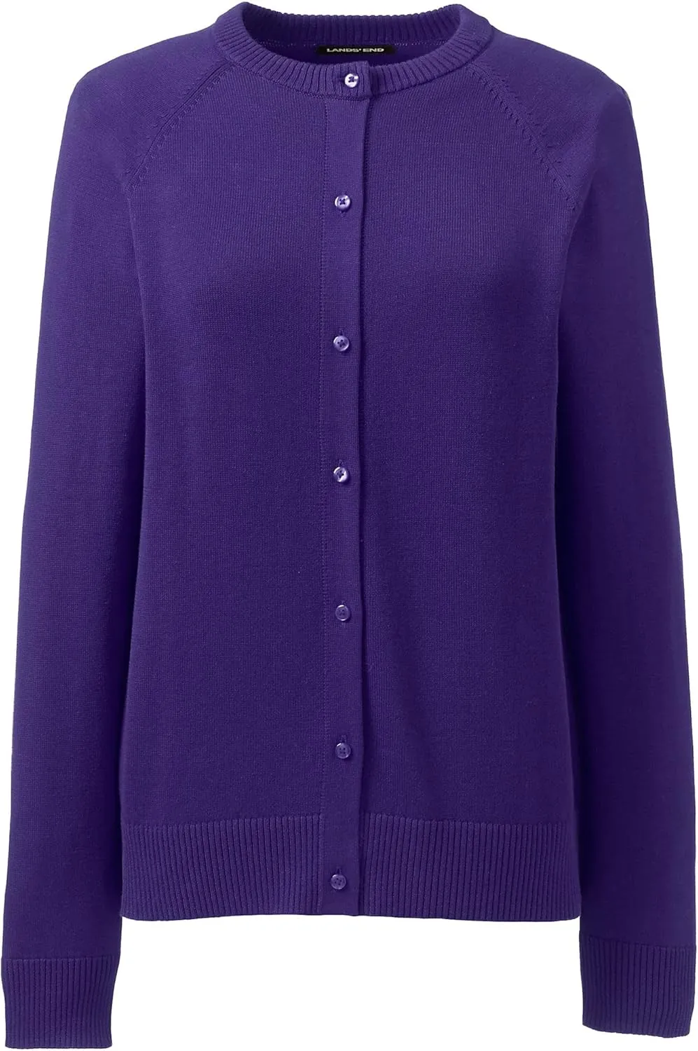 Lands' End School Uniform Young Women's Cotton Modal Cardigan Sweater