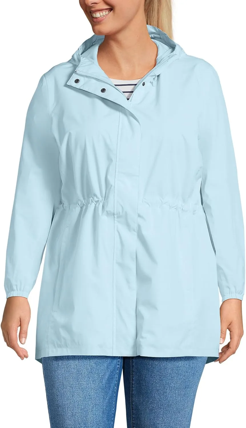 Lands' End Women's Squall Packable Waterproof Raincoat