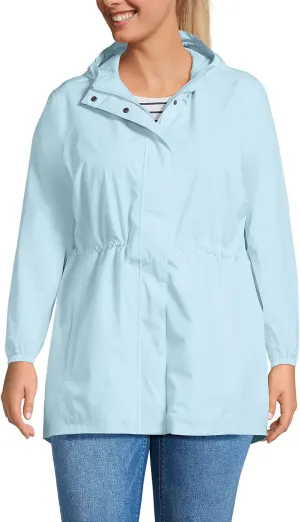 Lands' End Women's Squall Packable Waterproof Raincoat