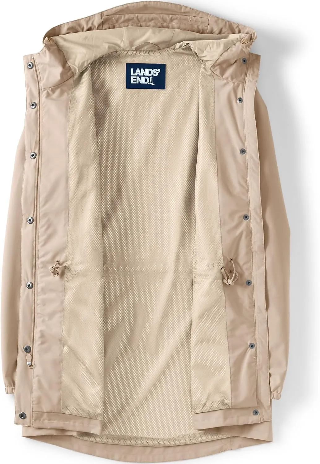Lands' End Women's Squall Packable Waterproof Raincoat