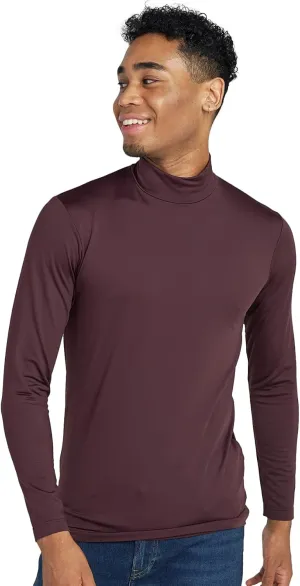 LAPASA Mens Thermal Underwear Top Fleece Mock Neck Long Sleeve Shirt Base Layer Undershirt Lightweight Midweight M102/M123