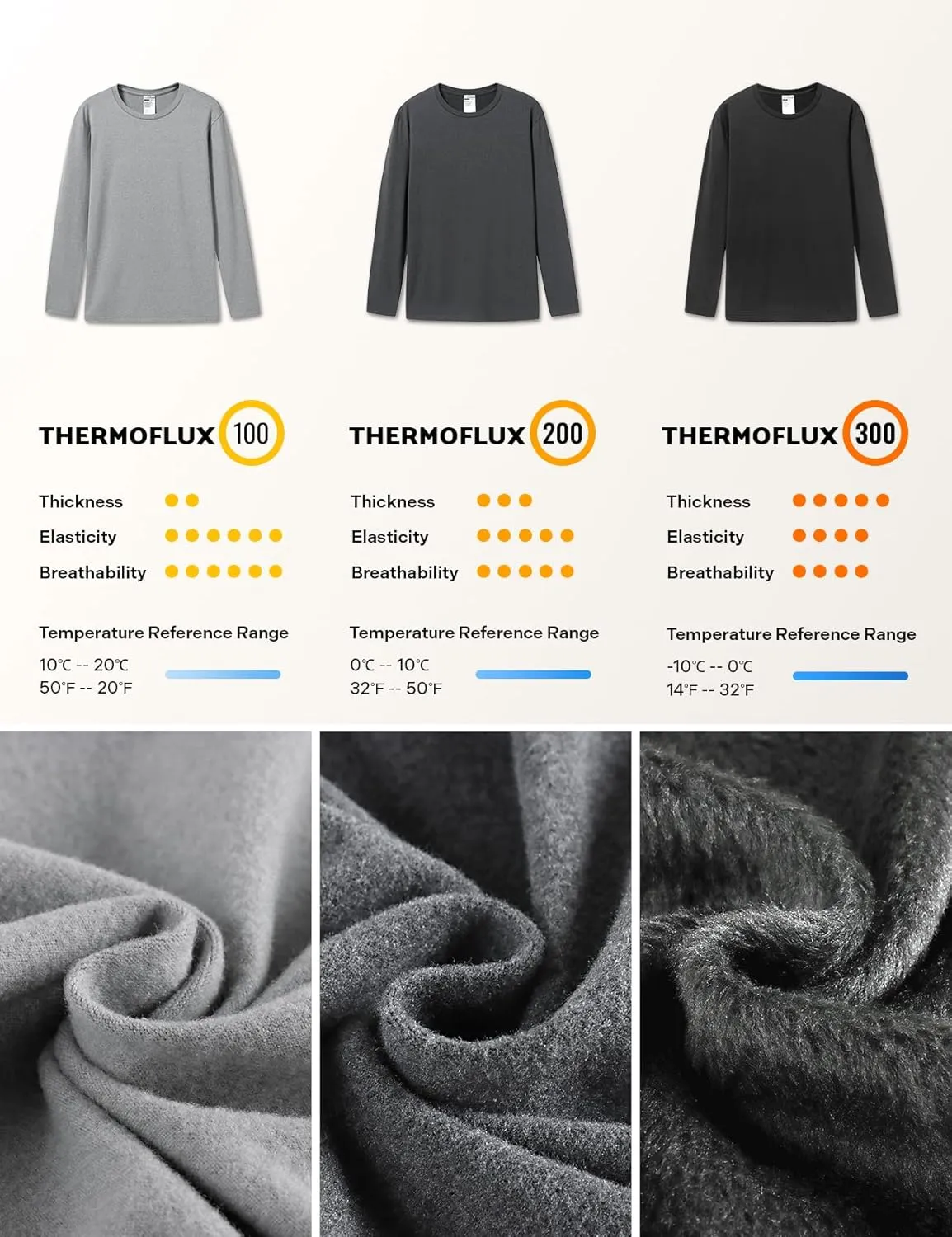 LAPASA Mens Thermal Underwear Top Fleece Mock Neck Long Sleeve Shirt Base Layer Undershirt Lightweight Midweight M102/M123