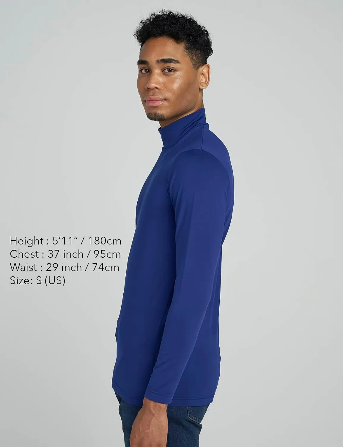 LAPASA Mens Thermal Underwear Top Fleece Mock Neck Long Sleeve Shirt Base Layer Undershirt Lightweight Midweight M102/M123
