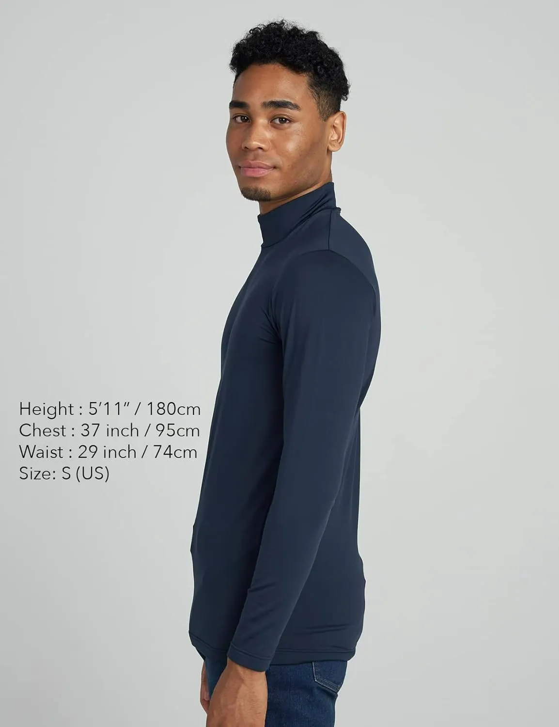 LAPASA Mens Thermal Underwear Top Fleece Mock Neck Long Sleeve Shirt Base Layer Undershirt Lightweight Midweight M102/M123