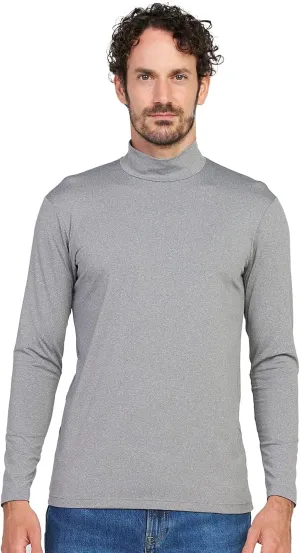 LAPASA Mens Thermal Underwear Top Fleece Mock Neck Long Sleeve Shirt Base Layer Undershirt Lightweight Midweight M102/M123