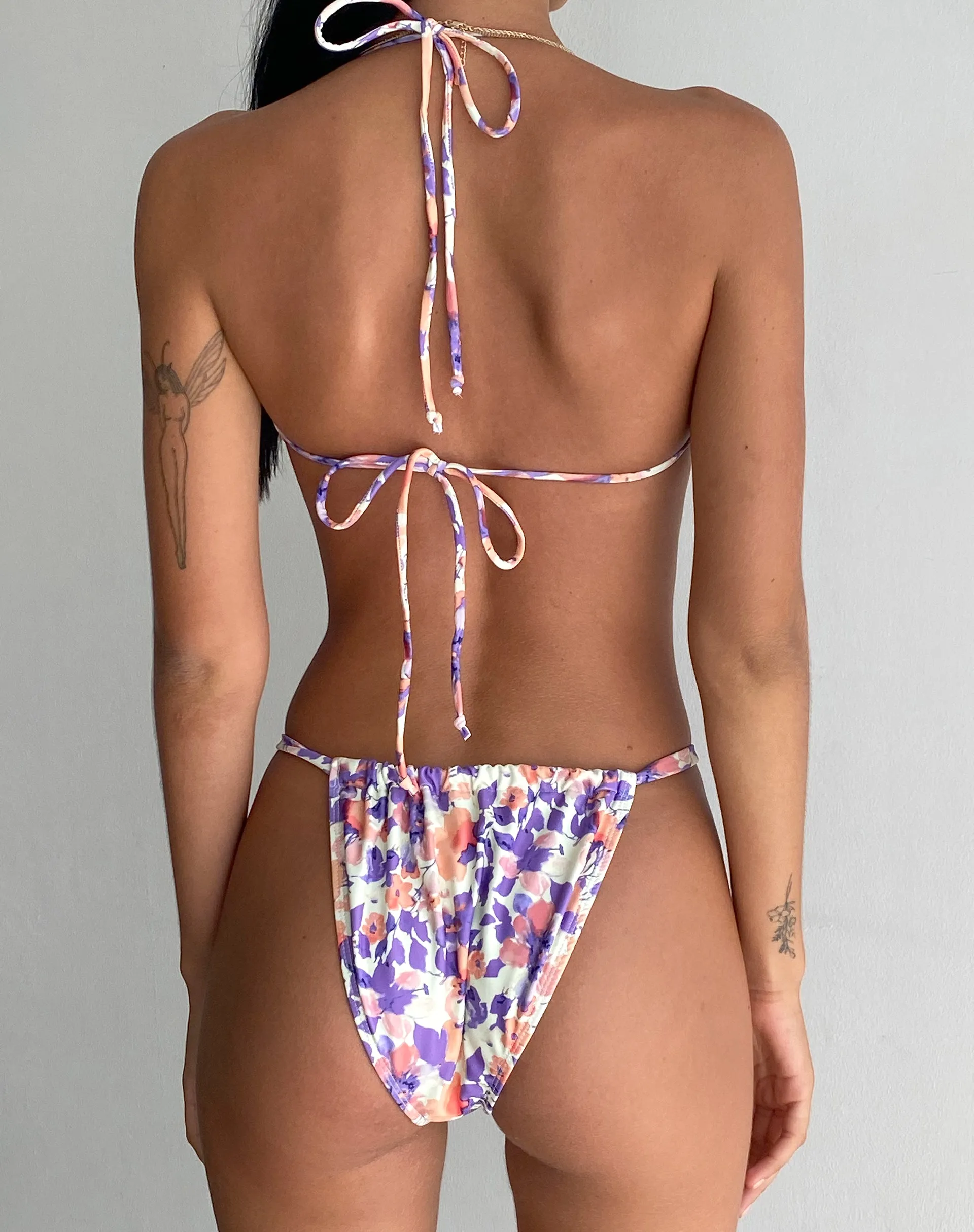 Lawa Bikini Top in Multi Bright Floral