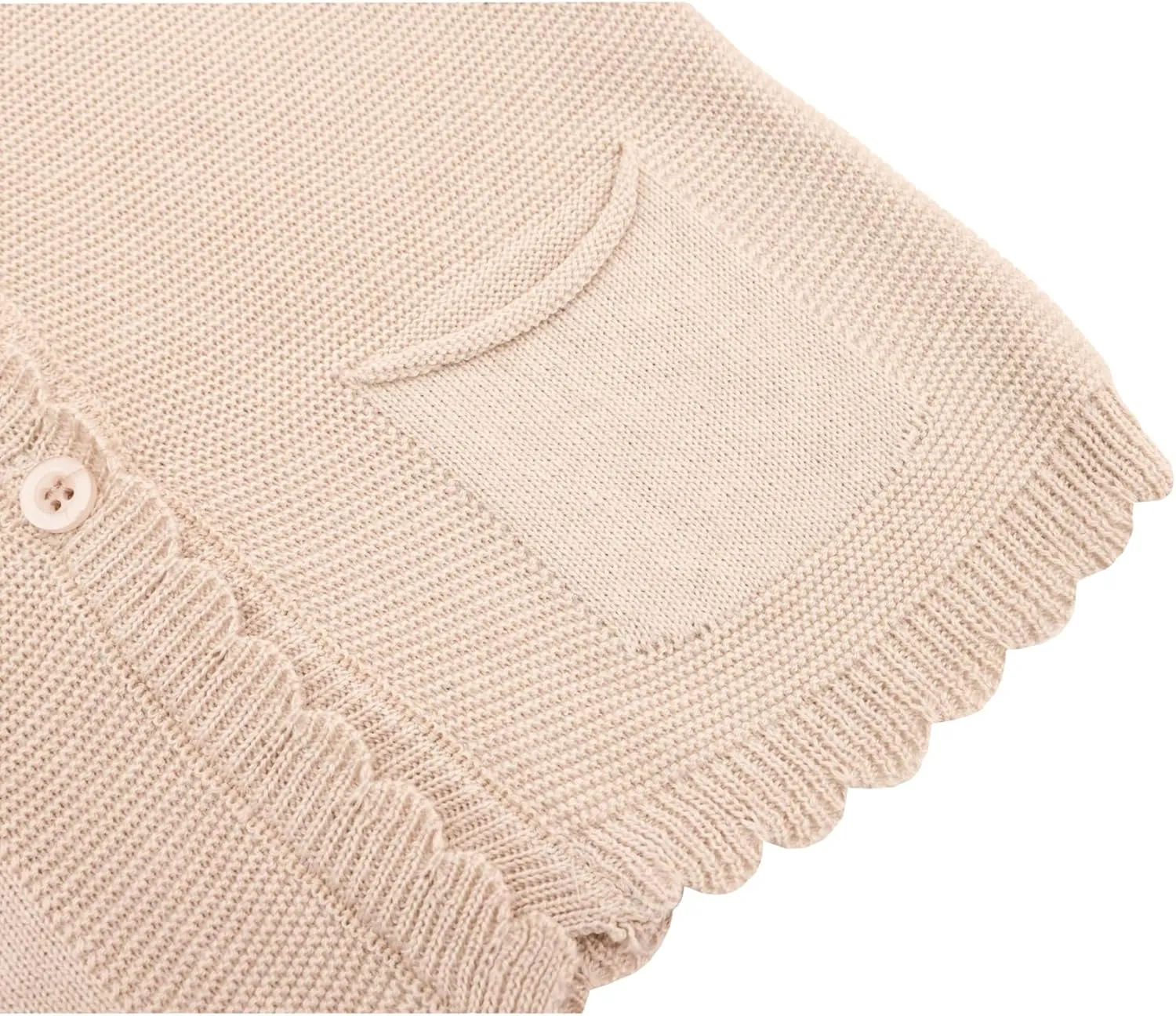Lilax Baby Girls' and Toddler Long Sleeve Knit Cardigan with Pocket