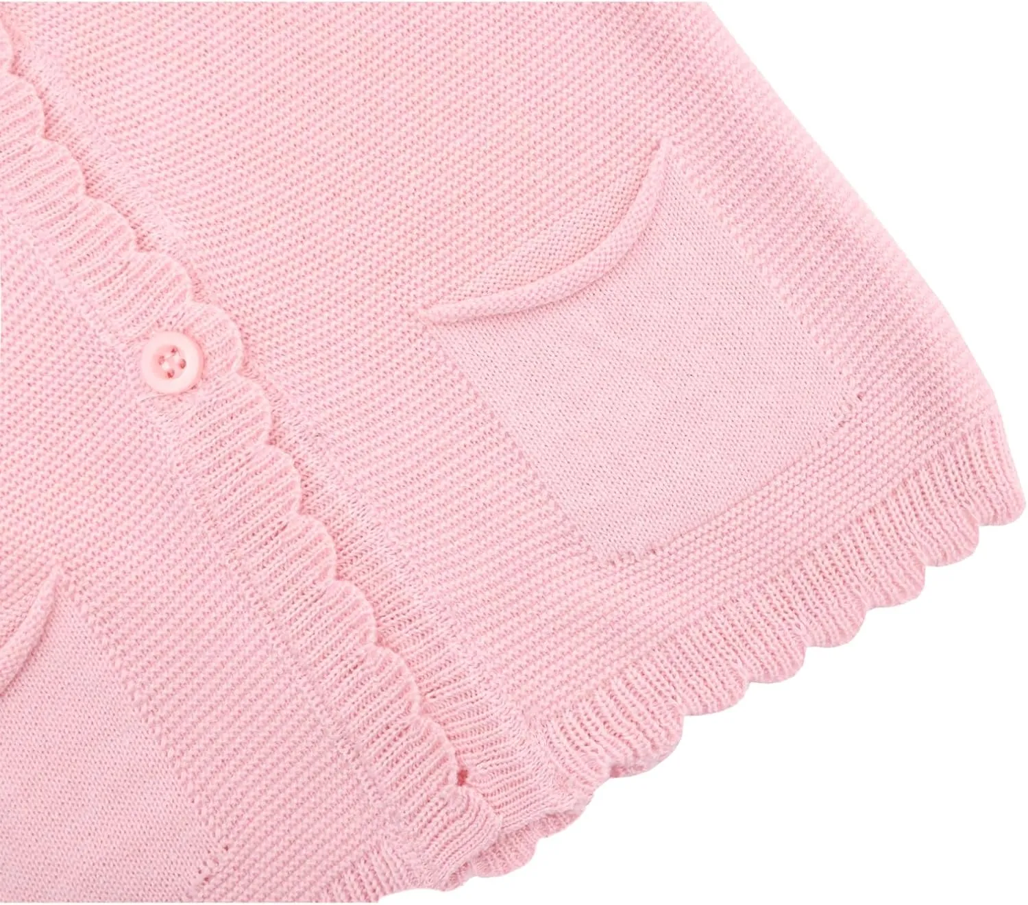 Lilax Baby Girls' and Toddler Long Sleeve Knit Cardigan with Pocket