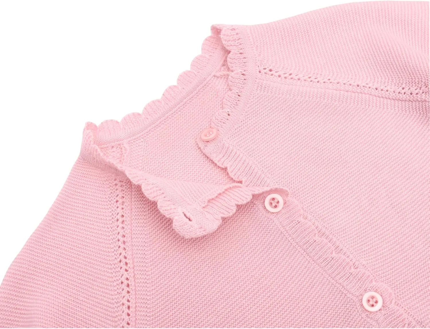 Lilax Baby Girls' and Toddler Long Sleeve Knit Cardigan with Pocket