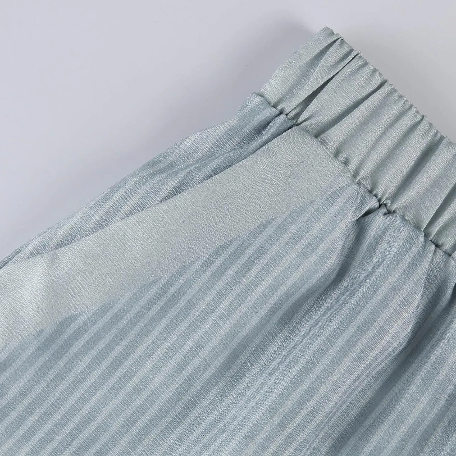 Linen Cropped Pants for Women Summer Trousers Plus Size Pants Trendy Drawstring Elastic Waist Joggers with Pockets