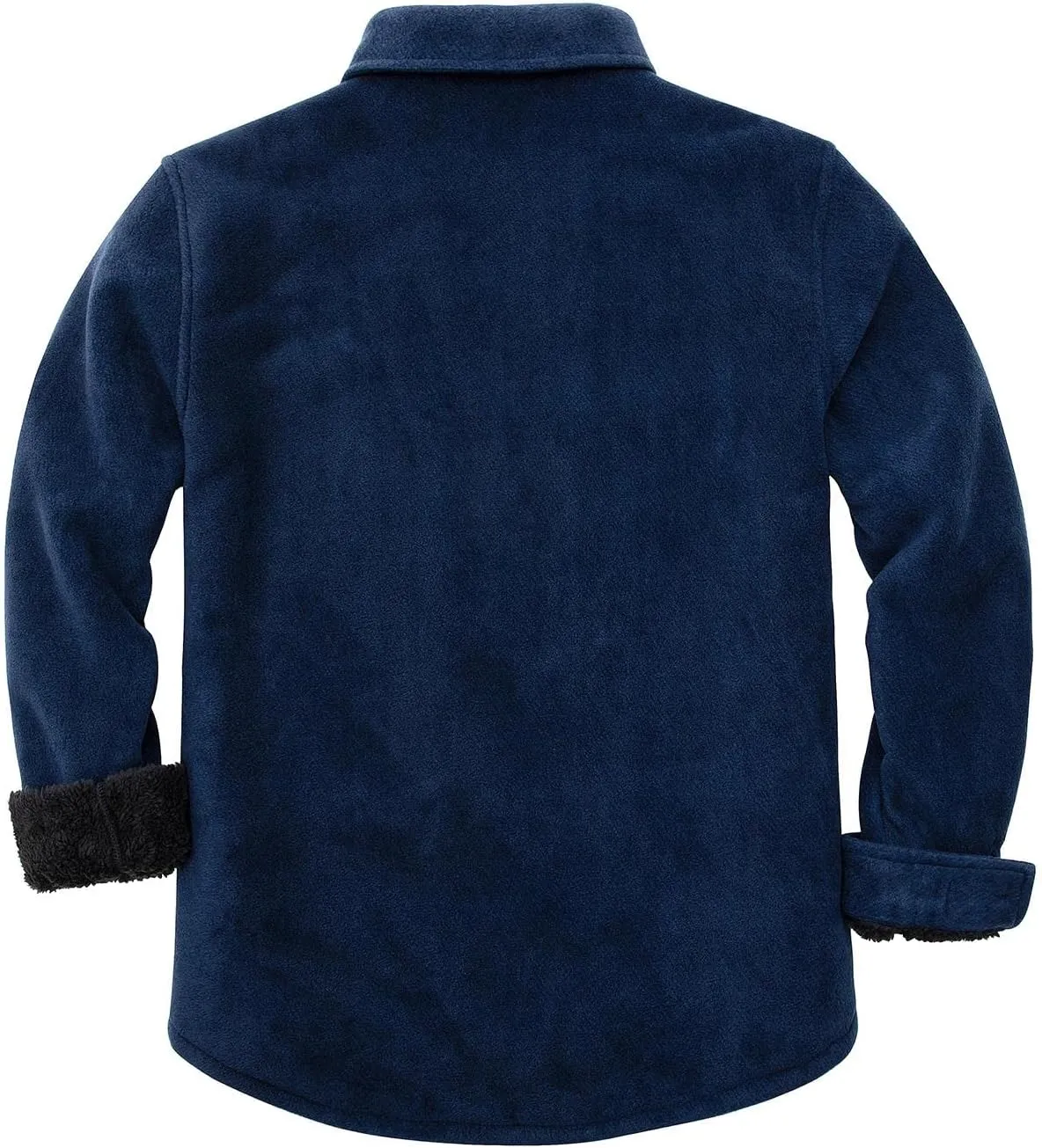 Lisskolo Men's Warm Sherpa Flannel Shirt Jacket Heavy Fleece Lined Plaid Button Up Jackets