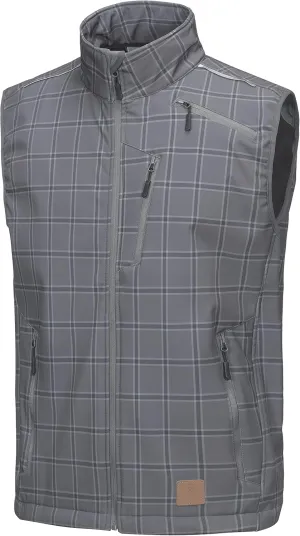 Little Donkey Andy Men's Lightweight Fleece Lined Softshell Vest Windproof Sleeveless Jacket for Hiking Travel Golf