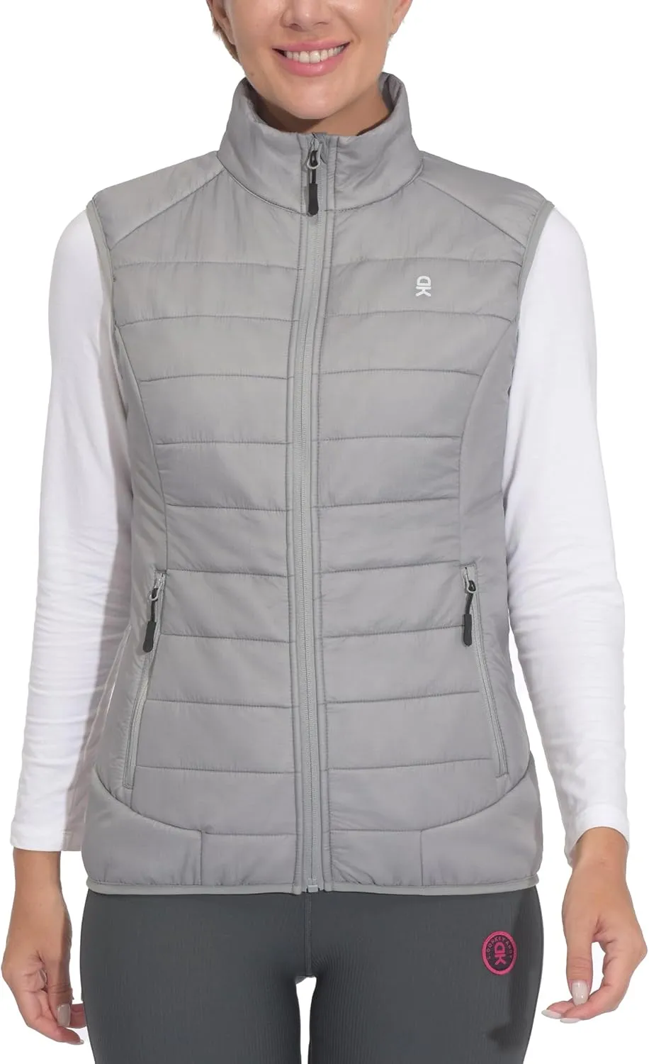 Little Donkey Andy Women's Packable Lightweight Puffer Vest with Recycled Insulation for Running Hiking