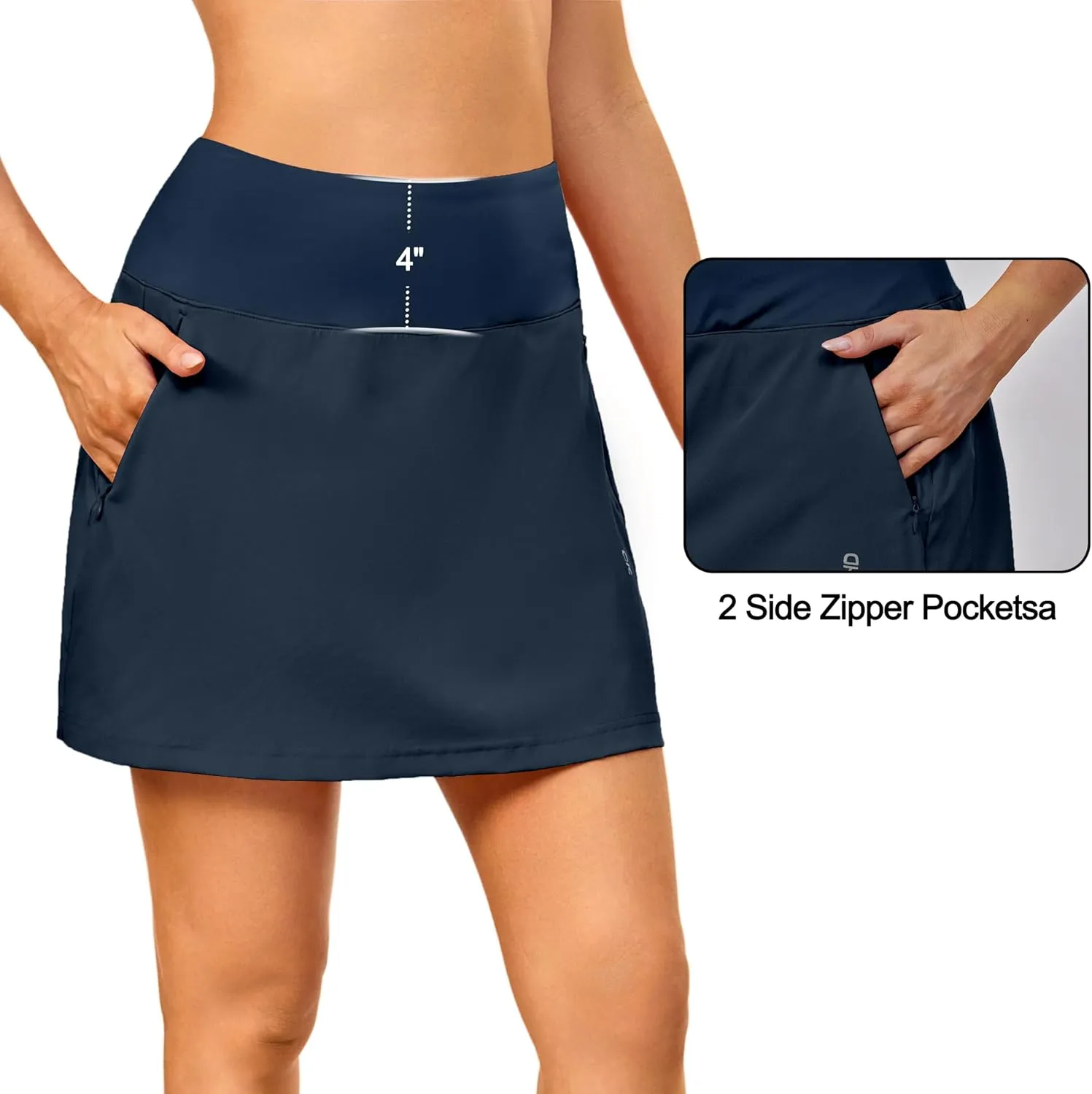 Little Donkey Andy Women's Pleated Tennis Skirts Athletic Golf Skorts High Waisted Casual Workout Sports Running Skirts