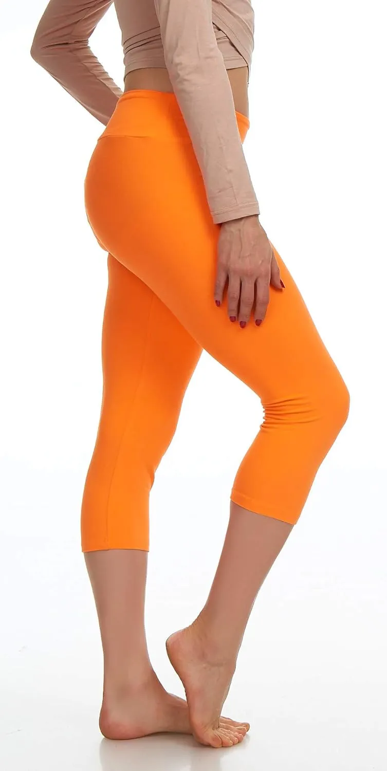 LMB Womens Soft Stretch Leggings Regular/High Yoga Waist 20  Designs One Size