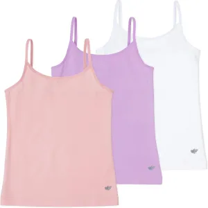 Lucky & Me | Emma Girls Camisoles | Longer Length w/Adjustable Straps | Tagless | Wear on Its Own Or Layering Top | 3-Pack