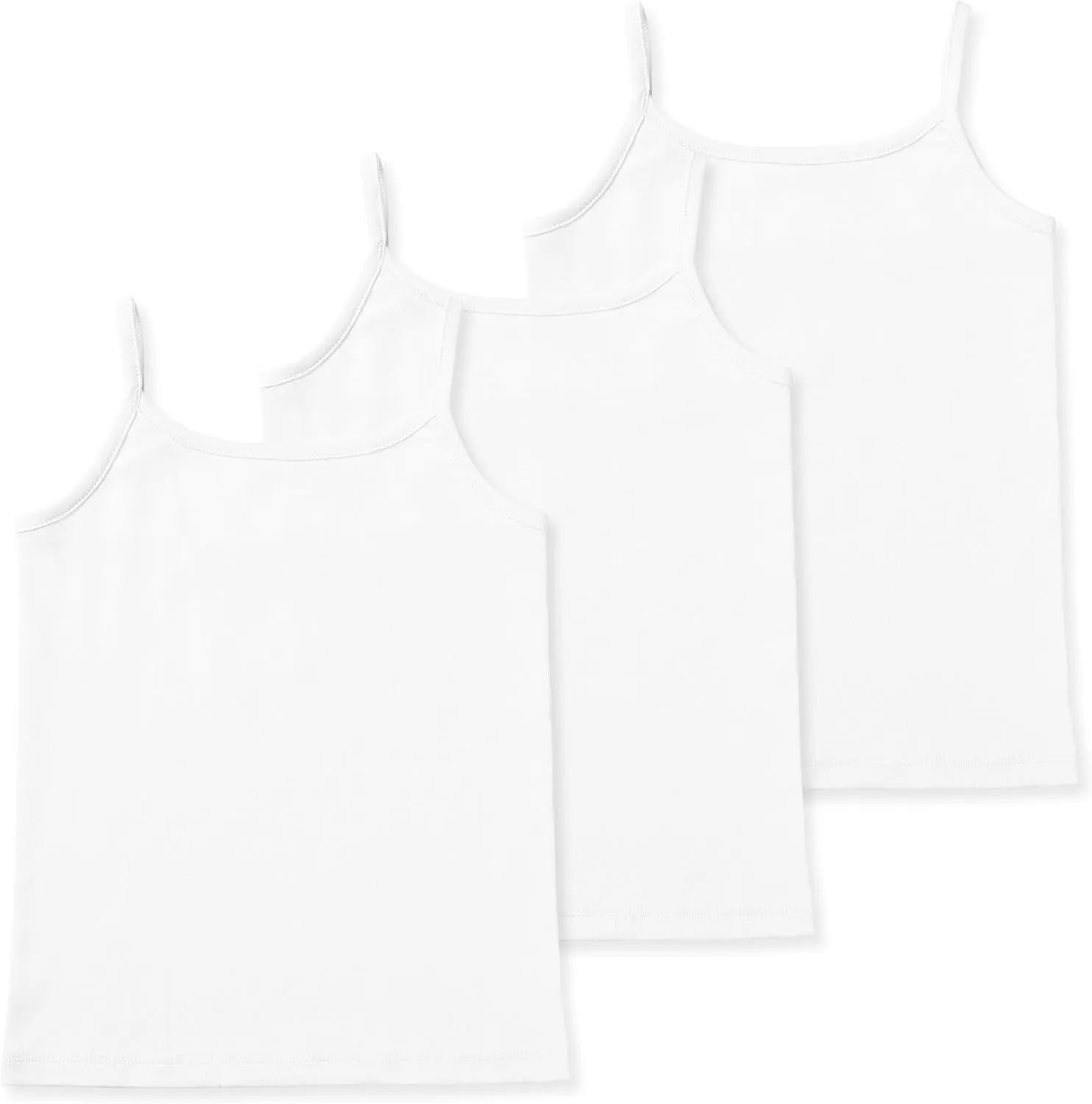 Lucky & Me | Gracie Girls Camisoles | Organic Cotton | Tagless | Wear on Its Own Or Layering Top | 3-Pack