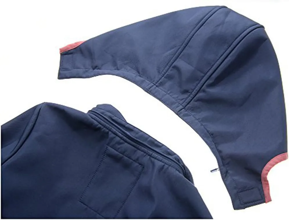 M2C Girls Hooded Fleece Lined Waterproof Windproof Jacket