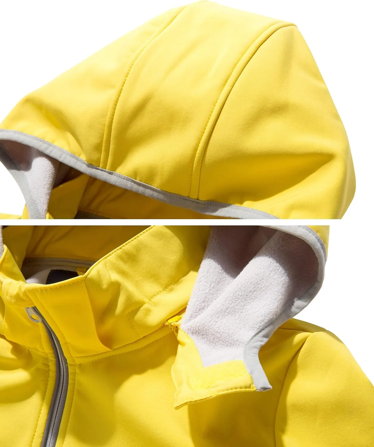 M2C Girls Hooded Fleece Lined Waterproof Windproof Jacket