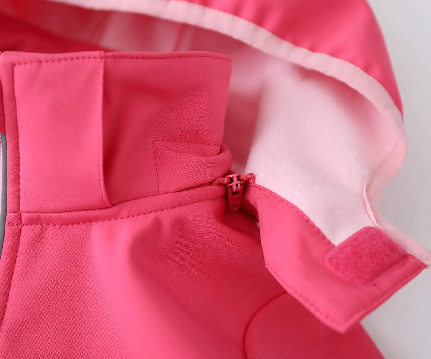 M2C Girls Hooded Fleece Lined Waterproof Windproof Jacket