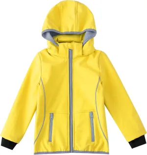M2C Girls Hooded Fleece Lined Waterproof Windproof Jacket