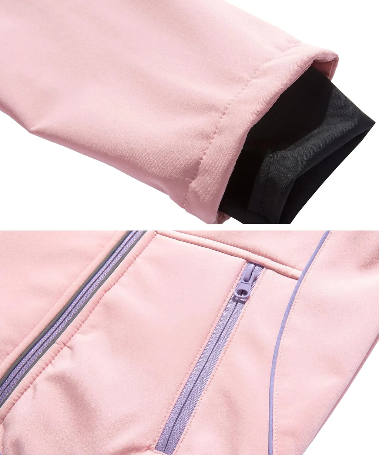 M2C Girls Hooded Fleece Lined Waterproof Windproof Jacket