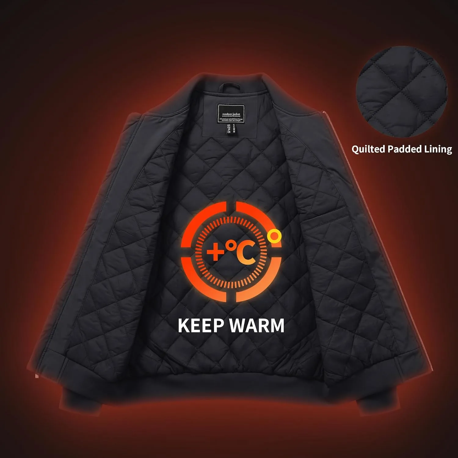 MAGNIVIT Men's Winter Bomber Jacket Windproof Warm Full Zipper Outer Wear Casual Flight Jacket Coat with Pockets