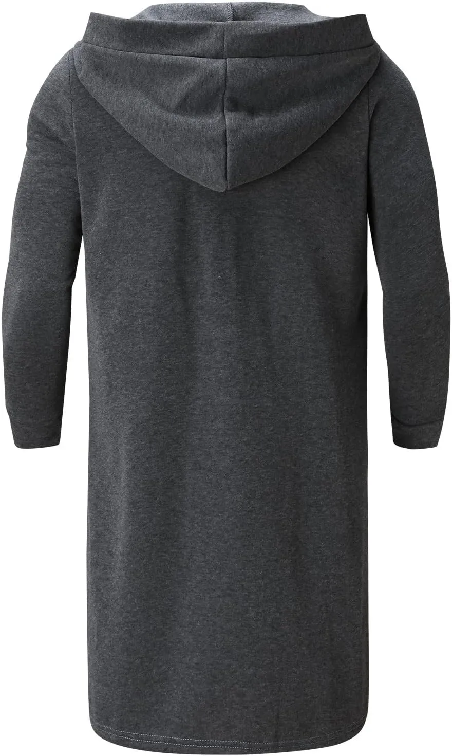 Men's Autumn And Winter Coat Jacket Solid Color Long-sleeved Coat Pullover Long Open Soft Fashion Button Jacket