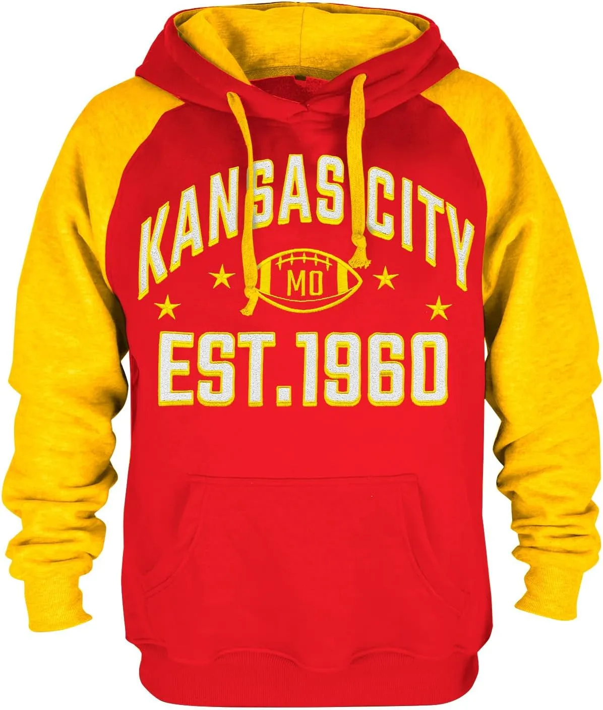 Mens City Football Fully Embroidery Soft Classic Pullover Sweatshirt Hoodie