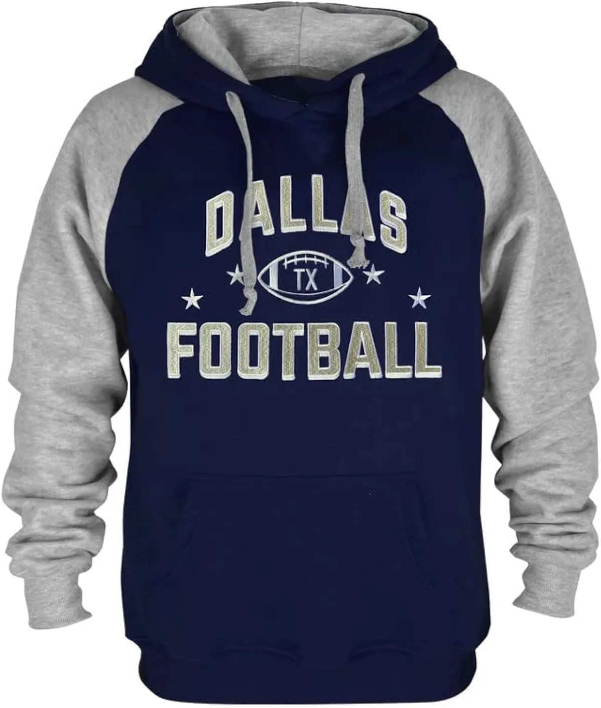 Mens City Football Fully Embroidery Soft Classic Pullover Sweatshirt Hoodie