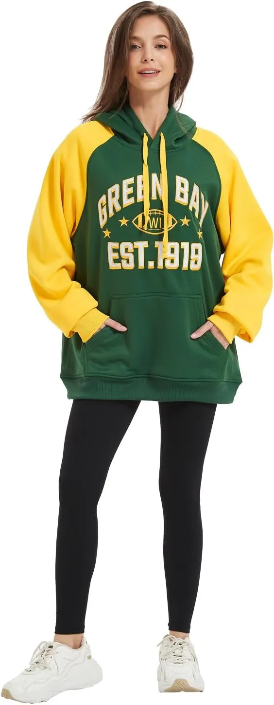 Mens City Football Fully Embroidery Soft Classic Pullover Sweatshirt Hoodie