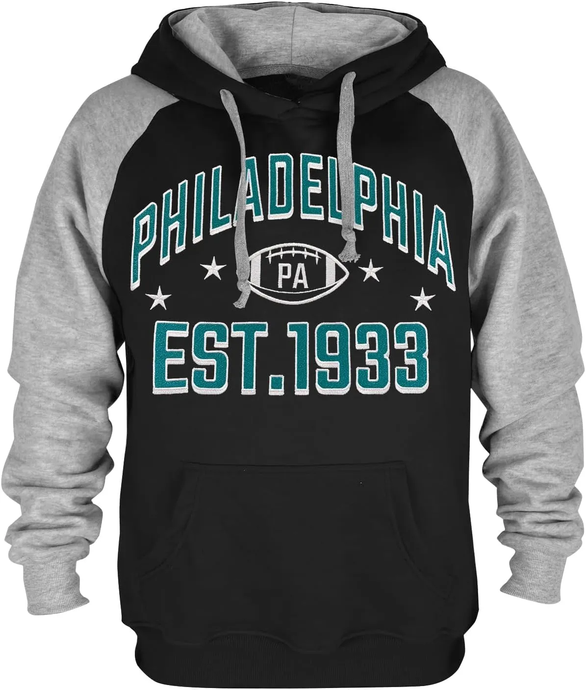 Mens City Football Fully Embroidery Soft Classic Pullover Sweatshirt Hoodie