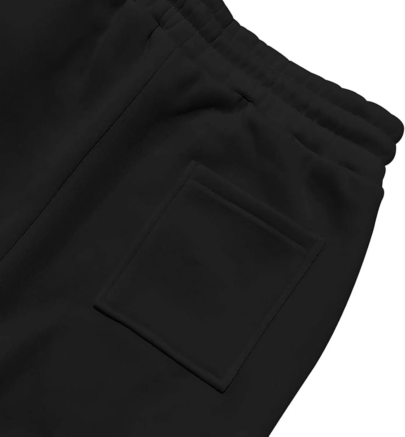 Mens Hiking Cargo Pants Large Elastic Waist Pants with Multi-Pocket Fit Drawstring Wide Trousers