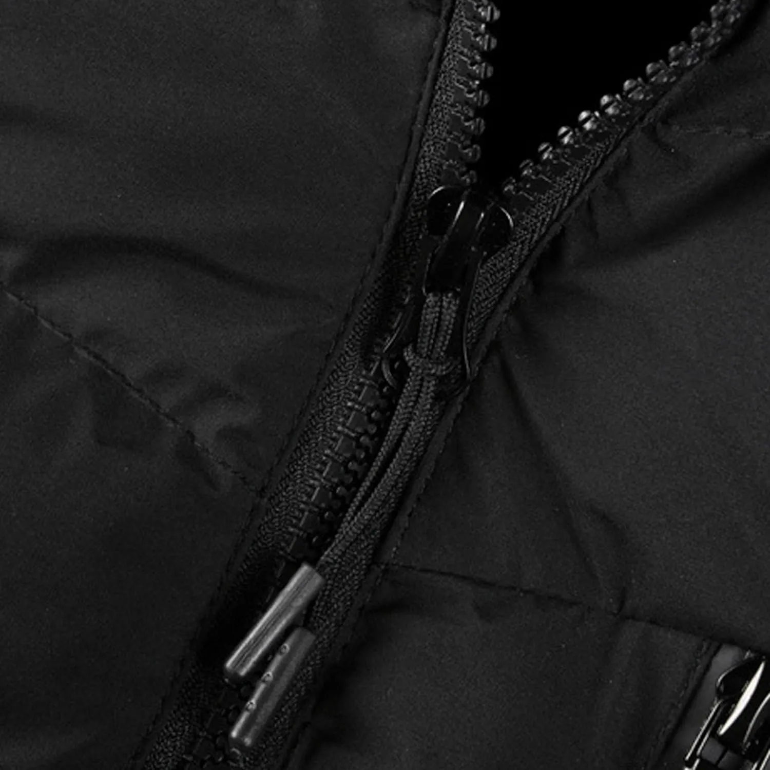 Men's Hooded Puffer Jacket Multi-Pockets Thicken Insulated Windproof Winter Coat Warm Cotton Padded Down Jacket