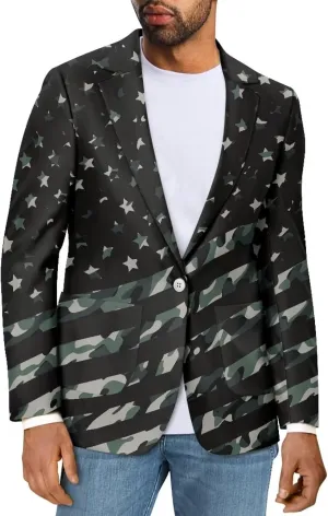 Men's Long Sleeve Suit Jacket Cardigan Soft Lightweight Open Front Casual Blazer Jacket Outerwear Pockets