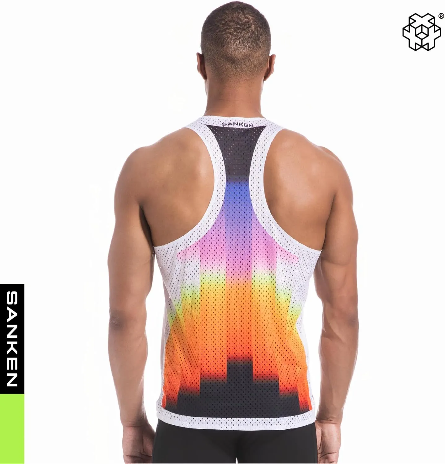 Men's Seamless Running Tank Tops Ultra Lightweight Marathon Singlets Breathable Race Vests Quick Dry Sleeveless Shirt