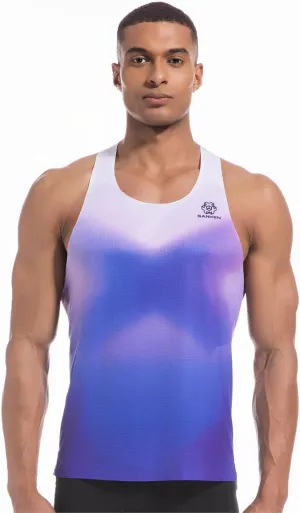 Men's Seamless Running Tank Tops Ultra Lightweight Marathon Singlets Breathable Race Vests Quick Dry Sleeveless Shirt