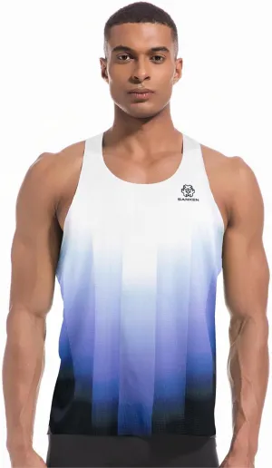 Men's Seamless Running Tank Tops Ultra Lightweight Marathon Singlets Breathable Race Vests Quick Dry Sleeveless Shirt