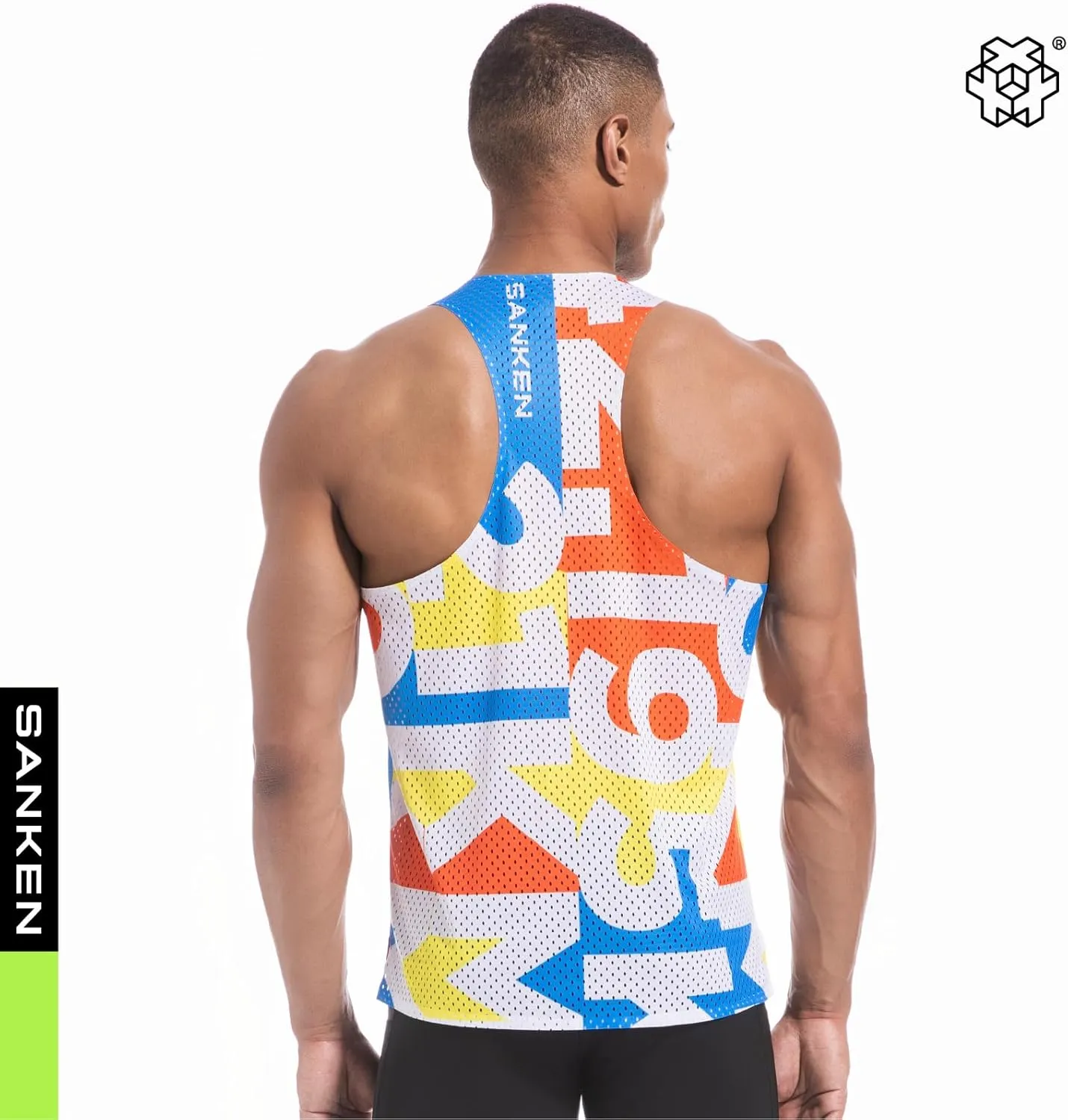 Men's Seamless Running Tank Tops Ultra Lightweight Marathon Singlets Breathable Race Vests Quick Dry Sleeveless Shirt