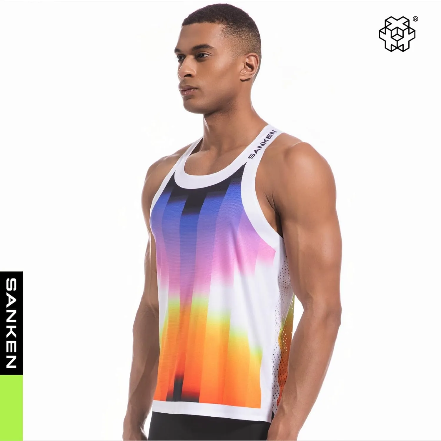 Men's Seamless Running Tank Tops Ultra Lightweight Marathon Singlets Breathable Race Vests Quick Dry Sleeveless Shirt
