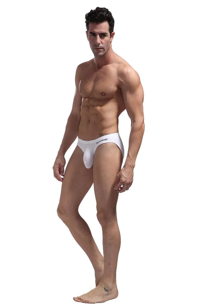 Men's Sexy ComfortableCotton Briefs With U Convex Big Penis Pouch