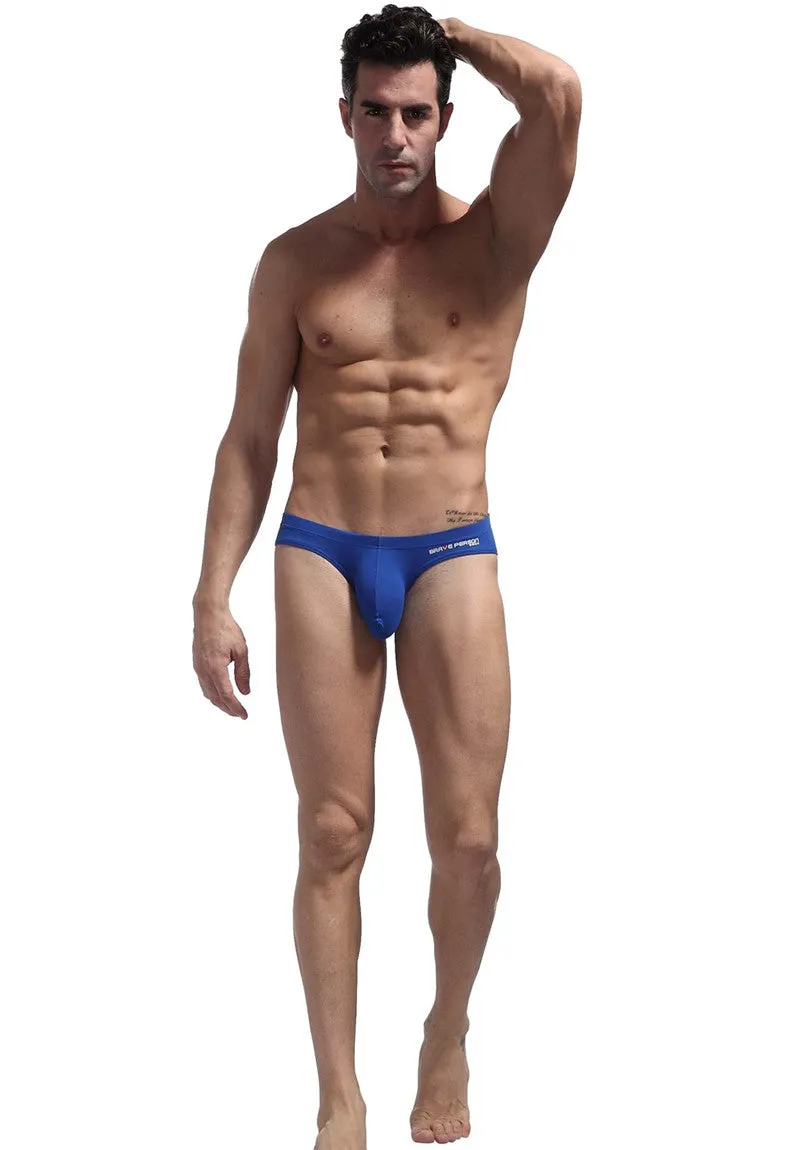 Men's Sexy ComfortableCotton Briefs With U Convex Big Penis Pouch