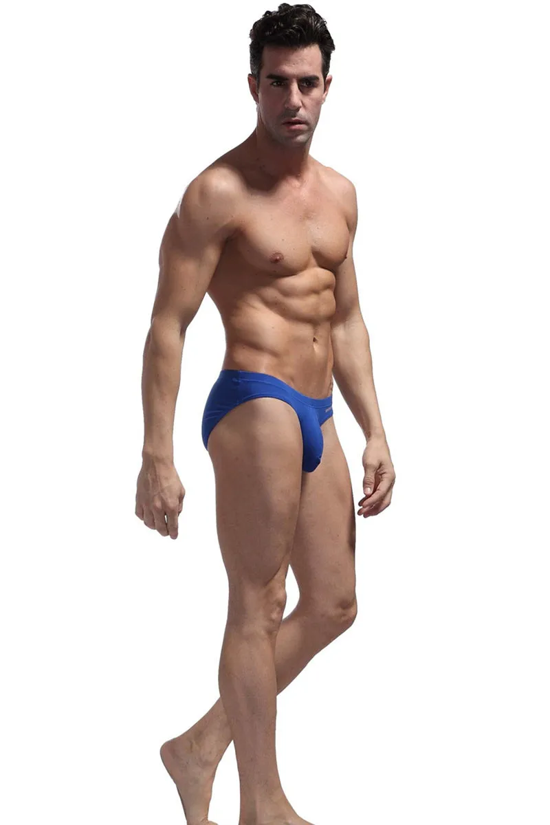 Men's Sexy ComfortableCotton Briefs With U Convex Big Penis Pouch