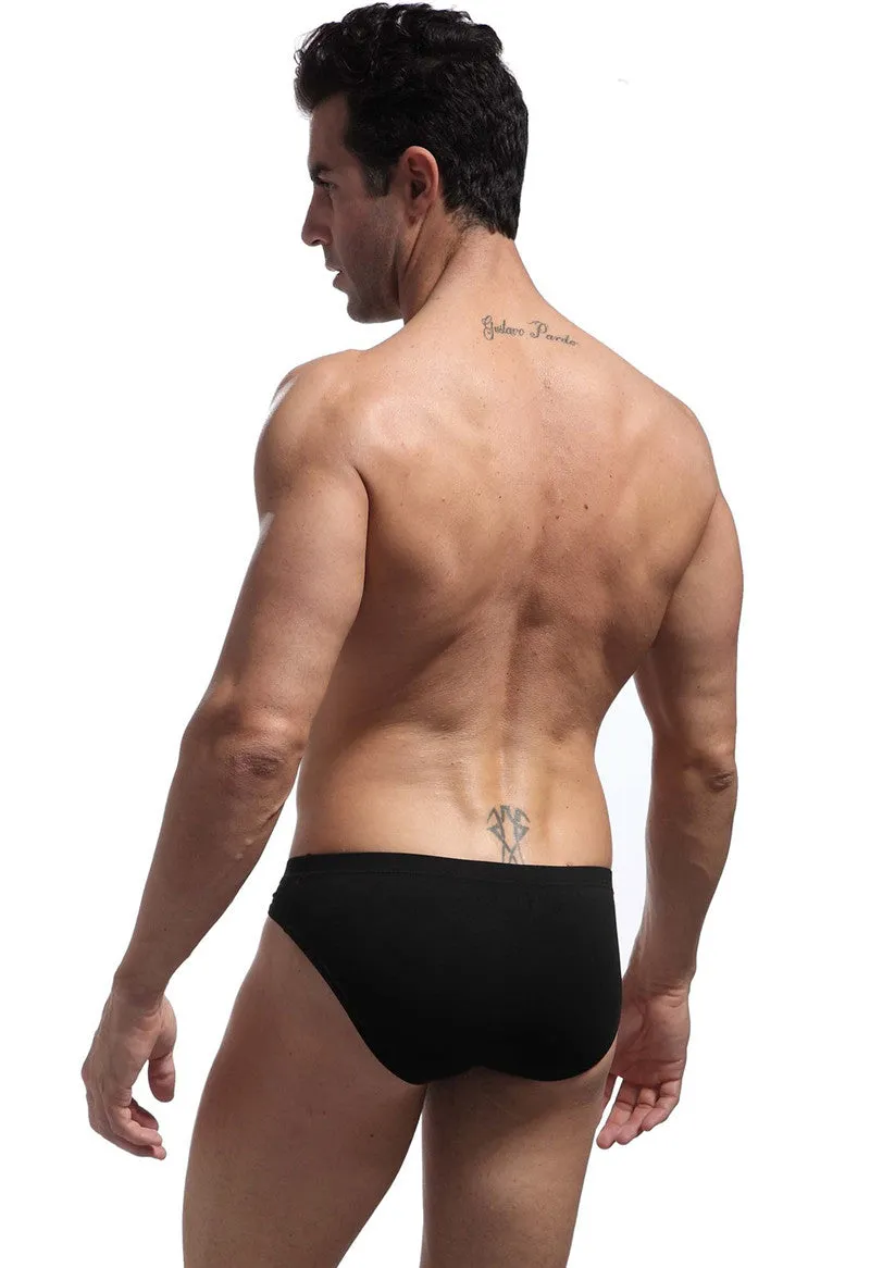 Men's Sexy ComfortableCotton Briefs With U Convex Big Penis Pouch