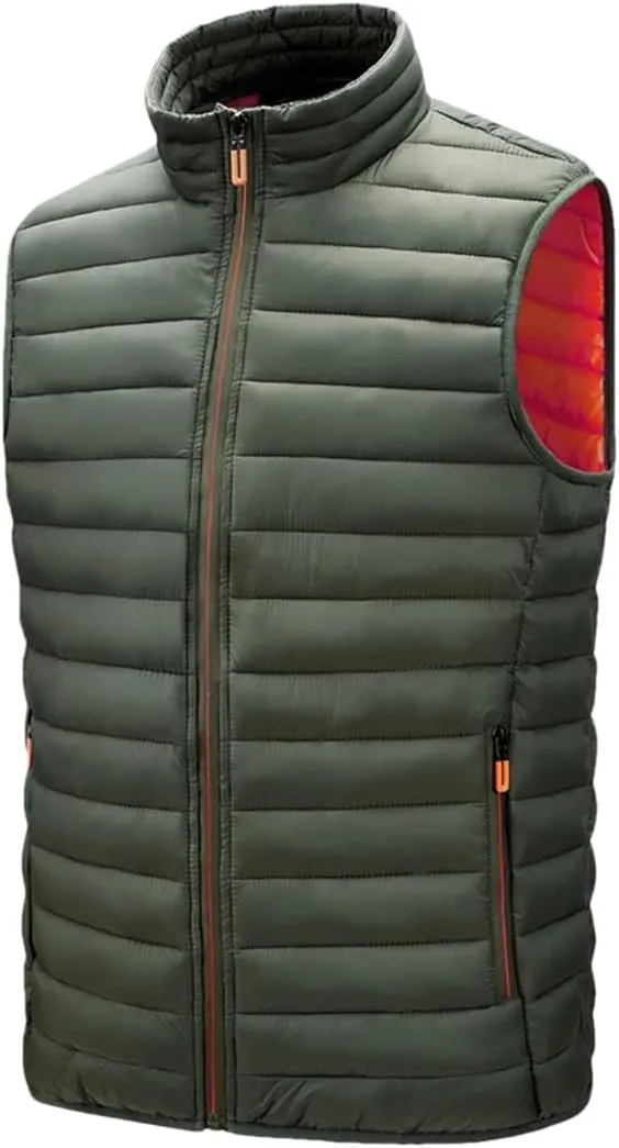 Men's Vest Jackets Sleeveless Vest Autumn Mens Warm Vest Homme Winter Padded Cotton Waistcoat
